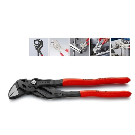 Клещи переставные - гаечный ключ 250 мм, зев 52 мм, фосфатированные, обливные ручки, SB KNIPEX KN-8601250SB