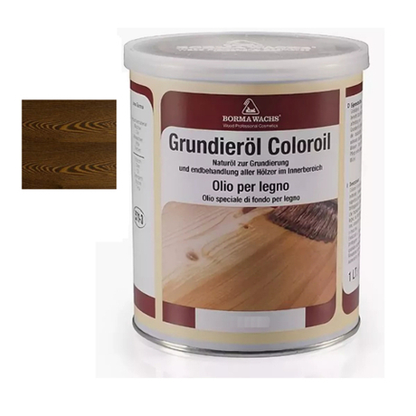 ЧЕРНАЯ ПЯТНИЦА! Масляное покрытие для полов и паркета Grundierol 1 л цвет 8 дуб табак для внутренних работ Borma R3910-8