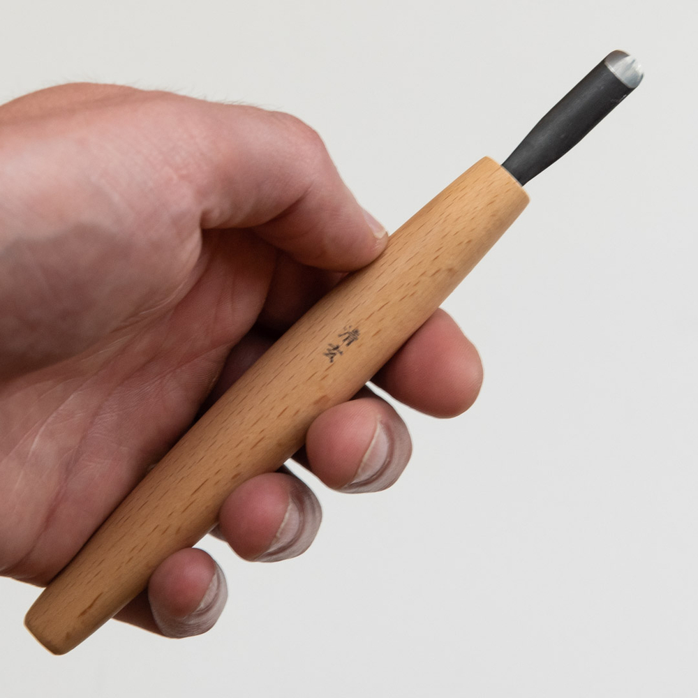 Новинка! Стамеска японская для резьбы по дереву Miki Tool Seigen N 6, полукруглая РК, 9 мм М00019863