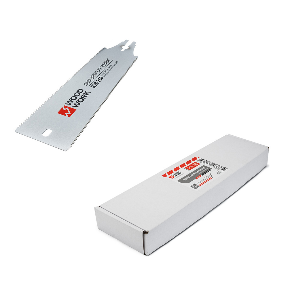 Новинка! Пила двусторонняя Ryoba 250 мм, 18TPI / 6-10TPI, 0.7 мм пластиковая рукоять, универсальное пиление Woodwork HSR-250