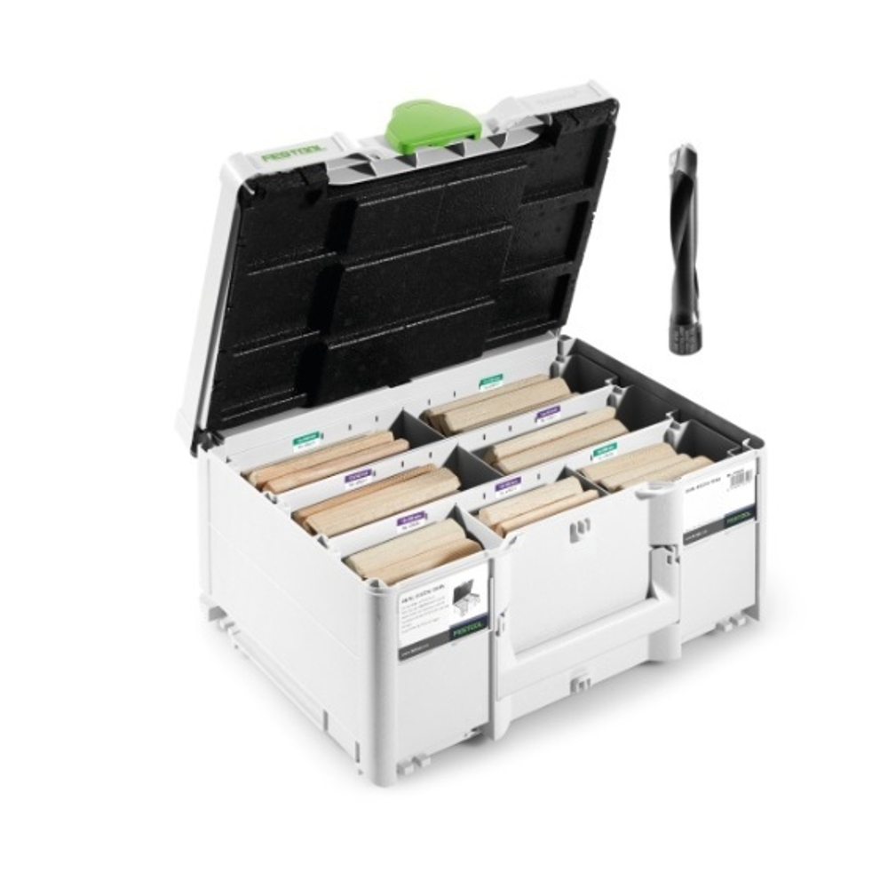 Комплект Дюбели Бук 128 шт DOMINO XL DS/XL D12/D14 128 BU в SYS3 FESTOOL 576792