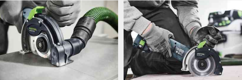 Аккумуляторная алмазная ручная отрезная система с УШМ FESTOOL DSC-AGC 18-125 FH EB-Basic 576829