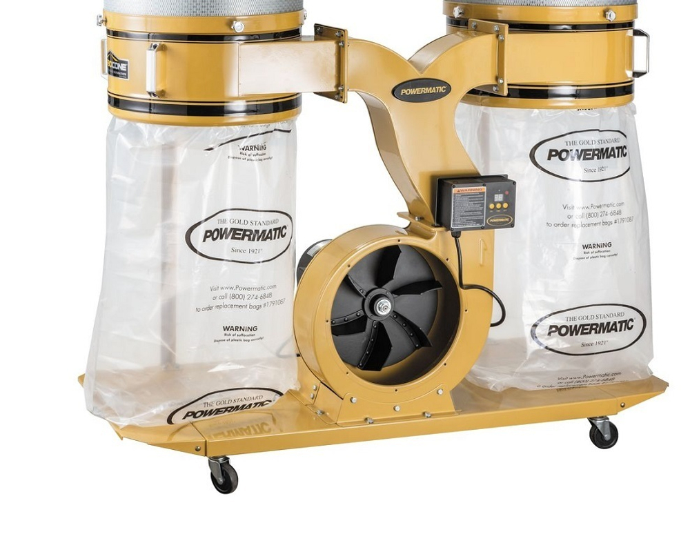 Стружкоотсос технология TurboCone, два накопителя 400В 2,25 кВт PM1900CK Powermatic 1792074K-RU