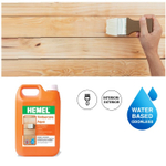 АКЦИЯ ВЕСНА! Антисептик Timbercare Aqua Бесцветный 5 л для внутреннего и наружного применения. Защитная пропитка на водной основе для нанесения кистью или окунанием. Для хвойных, мягких пород древесины 7001H HEMEL 10744