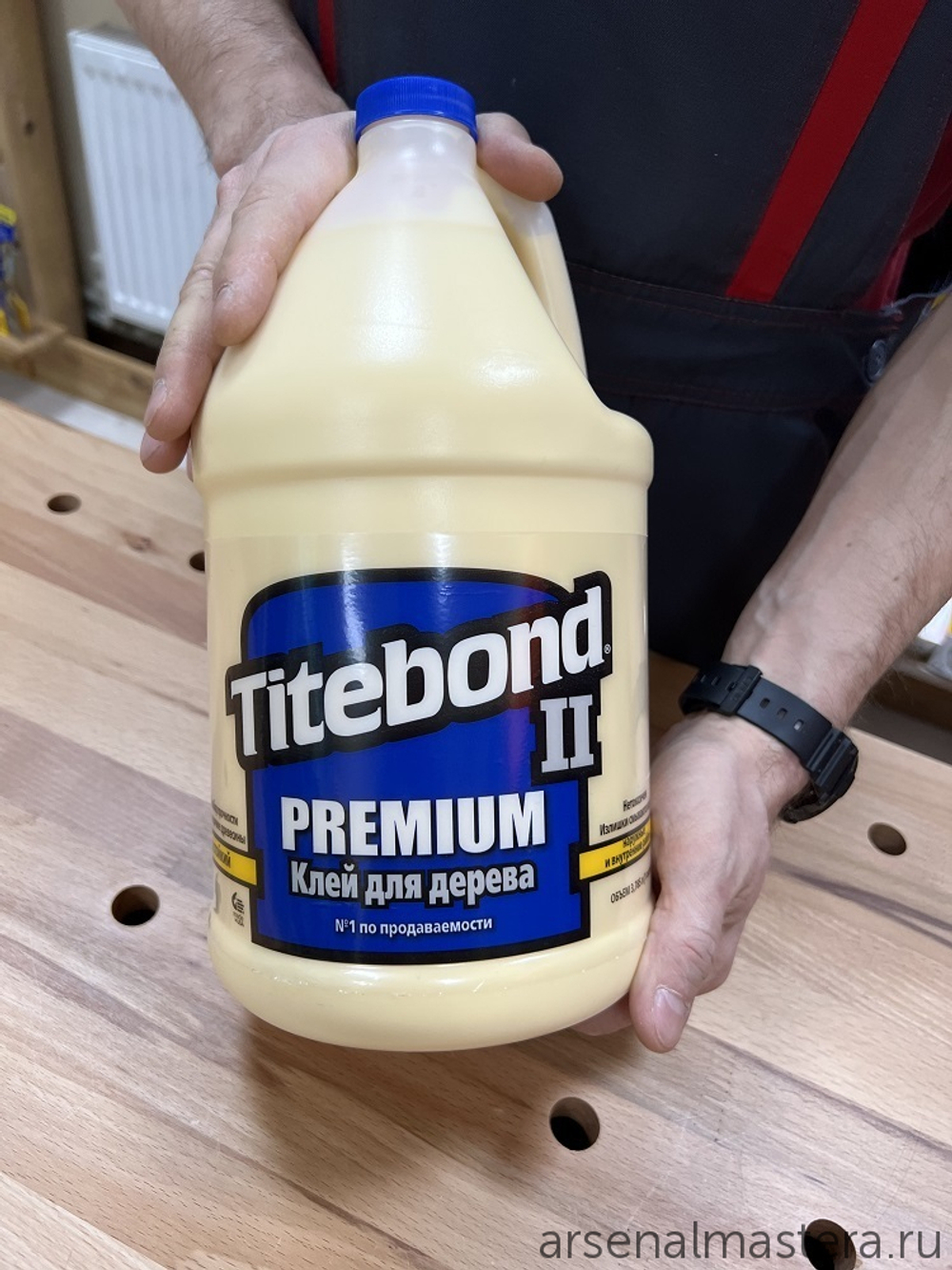 ХИТ! Клей столярный влагостойкий TITEBOND II Premium Wood Glue 5006 кремовый 3.8 л TB5006