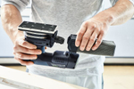 Аккумуляторная шлифовальная машинка Rutscher RTSC 400-Basic 18 В с подошвой, кожухом, мешком в систейнере FESTOOL 576347