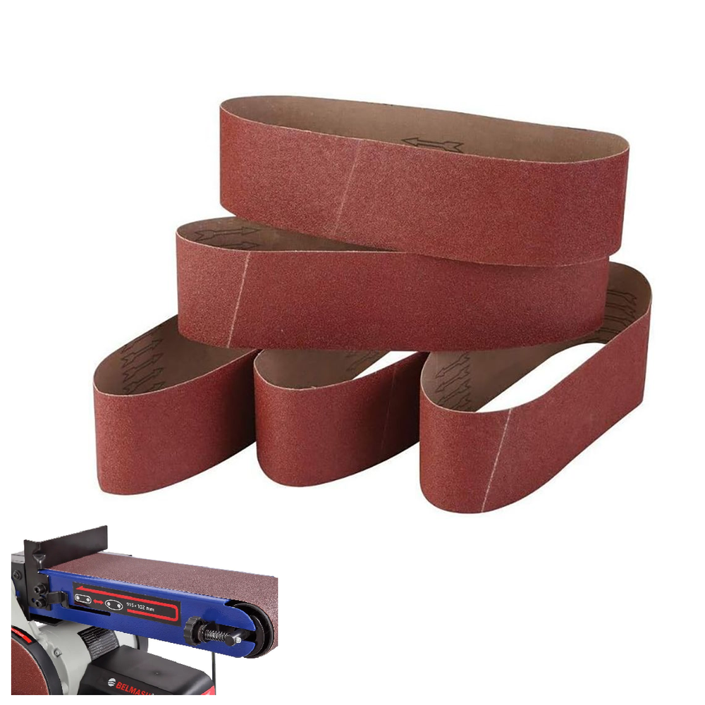 Новинка! Ленты шлифовальные 3 шт. BELMASH 102 x 915 мм Р120 для ленточно-дисковых шлифовальных станков BDG 100/152, BDG 100/152L SB013H