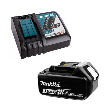 Новинка! Набор питания Makita RF LXT: Аккумулятор BL1830B Li-Ion, 18 В, 3 Ач, Зарядное устройство для зарядки NiMh, Ni-Cd и Li-ion аккумуляторов 7,2 В - 18 В DC18RC 191A25-2