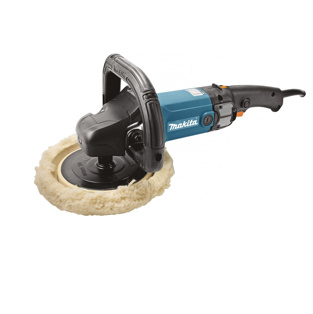 Новинка! Угловая шлифмашина УШМ, Полировальная электрическая (сетевая) Makita 9237 CB 220В 1,2 кВт, диск 180 мм, для медленной финишной полировки 9237CB