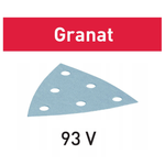Новинка! Комплект 100 шт. Шлифовальные листы Festool Granat STF V93/6 P150 GR/100, для RO 90 DX, DELTEX и RS 300, RS 3, LRS 93 497395
