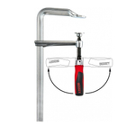 Новинка! Струбцина цельнометаллическая 300/140, 6 кН деревянная ручка BESSEY BE-GZ30