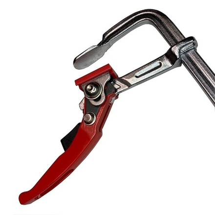 Струбцина кованная F-тип 120 х 60 мм c рычажной рукояткой. Усилие прижима 160 кг WOODWORK RFC-1260