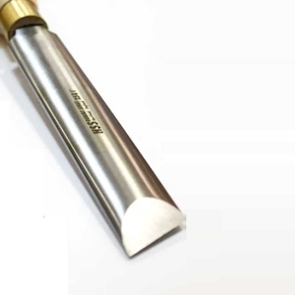 Новинка! Резец токарный Robert Sorby HSS Oval Skew Chisel, 13 мм (1 / 2 дюйм) Мейсель, Овальный профиль со скошенной фаской, для обработки цилиндров, подчистки торцов изделий, резки кривых, канавок, v-образных резов М00008967
