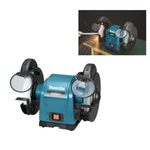 Новинка! Точильный станок / Точило Makita GB801 220В 0,55 кВт, Диск 205 мм, защитные стекла, подсветка, для зачистки, шлифовки и заточки деталей, инструмента GB 801