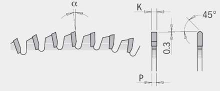 Диск пильный 254 x 30 x 3,2 / 2,5 - 5 гр TCG Z 80 по цветным металлами и ламинированным панелям CMT 297.081.10M