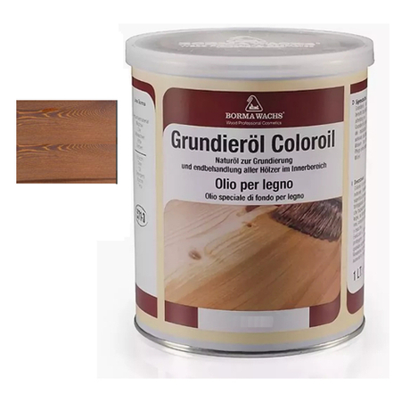 ЧЕРНАЯ ПЯТНИЦА! Масляное покрытие для полов и паркета Grundierol 1 л цвет 7 красный орех для внутренних работ Borma R3910-7