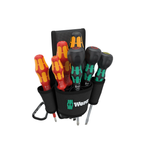 АКЦИЯ ИЮНЬ 2026! Набор отвёрток 8 предметов Wera 9621 SET 2 Kraftform Ball-Grip, PH 1x80 мм, PH 2x100 мм, SL 1x6x100 мм, SL 1x5.5x100 мм, PH 1x80 мм, PH 2x100 мм, SL VDE 0.6x3.5x100 мм, в поясной сумке из 5 отделений WE-136033