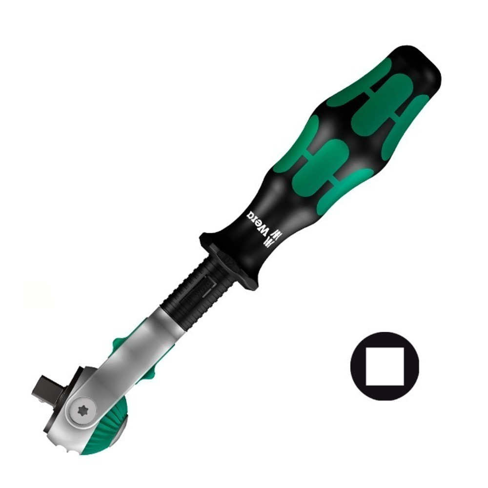 Новинка! Трещоточный ключ ТРЕЩЕТКА 8000 A Zyklop Speed 1 / 4 дюйм x 152 мм, 72 зубца WERA WE-003500