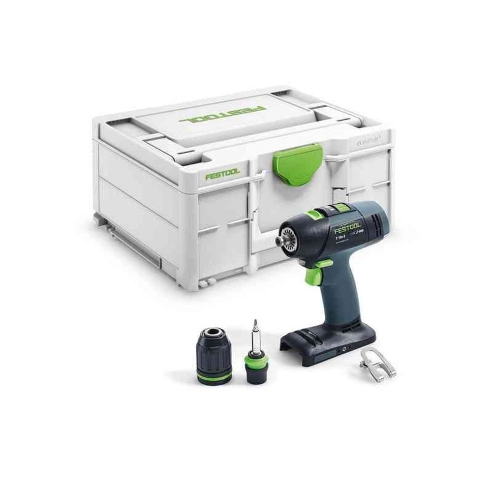 ХИТ! Аккумуляторная дрель-шуруповёрт  FESTOOL T 18+3-Basic 4,0 А в систейнере 576448