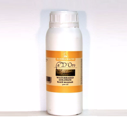 ХИТ! Клей водный для потали WATERBASED GOLDSIZE 500 мл для внутренних работ Borma CDO6802