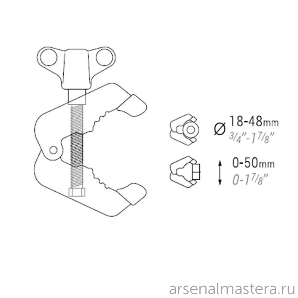 ХИТ! Зажим MultiClamp одинарный Piher 34052 М00012252