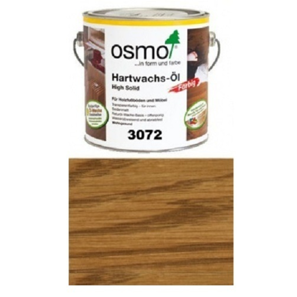 Цветное масло с твердым воском Osmo 3072 Янтарь 2,5 л Hartwachs-Ol Farbig слабо пигментированное для внутренних работ Osmo-3072-2.5 10100303