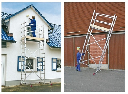 ХИТ! Монтажные подмости Corda PB 5 м Универсальная рабочая платформа. Собирается легко, быстро без инструмента. Максимальная рабочая высота 5 м Krause 916129