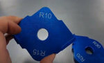 Набор копировальных шаблонов радиусных R 10 15 20 30 размер 80 x 80 мм Uniqtool UTT-0021