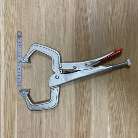 Зажим сварочный с вращающимися губками, для больших заготовок с ребром до 40 мм, квадрат 90 мм, длина 280 мм KNIPEX KN-4244280