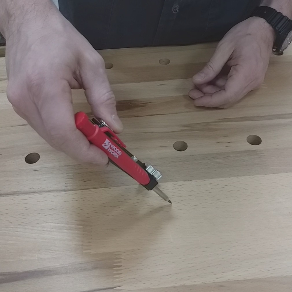 ХИТ! Шаблон с циркулем для копирования, разметки с карандашом WOODWORK GRT-100