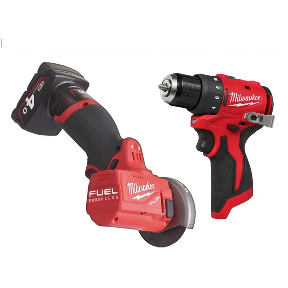 АКЦИЯ ОСЕНЬ 2025 Инструмент в подарок! Комплект: Аккумуляторная Отрезная машина УШМ M12 FUEL FCOT-422X с 2 аккумуляторами, быстрозарядным устройством 4933464619 и Дрель - шуруповерт M12 BLDDRC-0 4933499683 MILWAUKEE N075-2AM PT2509017