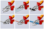 Новинка! Плоскогубцы комбинированные KNIPEX VDE 1000V изолированные 180 мм хром, 2-комп диэлектрические ручки, со страховочным креплением ПАССАТИЖИ KN-0306180T