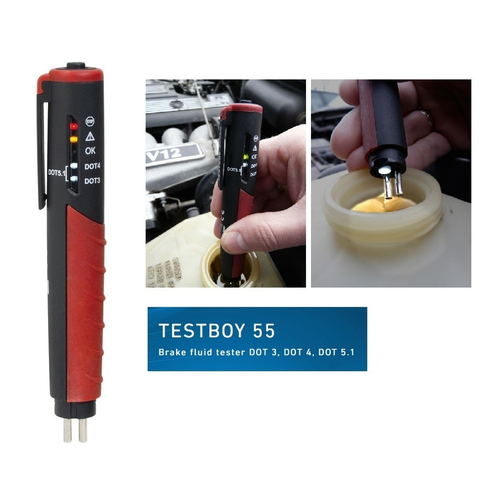 Тестер для проверки тормозной жидкости DOT 3, DOT 4, DOT 5.1 Testboy TESTBOY55