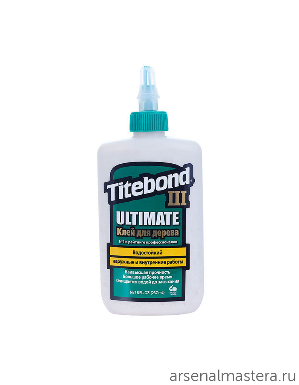 ХИТ! Клей повышенной влагостойкости Titebond III Ultimate Wood Glue 1413 кремовый 237 мл TB1413