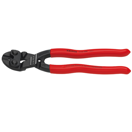 Болторез компактный 200 мм CoBolt, голова 20°, с выемкой на кромках, обливные ручки 71 41 200 KNIPEX KN-7141200