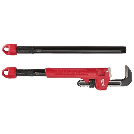 ХИТ! Ключ трубный стальной тип L Cheater 250 - 600 мм сменные рукоятки, хват до 63 мм CHEATER 3 В 1 MILWAUKEE 48227314