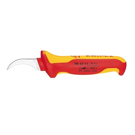 Нож для секторного кабеля VDE 190 мм, 2-комп диэлектрическая ручка, 98 53 13, KNIPEX KN-985313