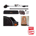 ХИТ! Шлифмашина для стен и потолков СКЛАДНАЯ MAXXT эксцентриковая, бесщеточный мотор 220V/50Hz, 400W, 4 мм, диск 215 мм, в чехле MBLS400FB