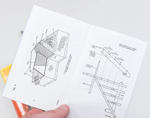 ХИТ! Угольник оригинальный метрический 250 мм для плотника и столяра Metric Speed Square Sw-250 с русской книжкой - инструкцией с Черной разметкой Swanson MT202-BLK