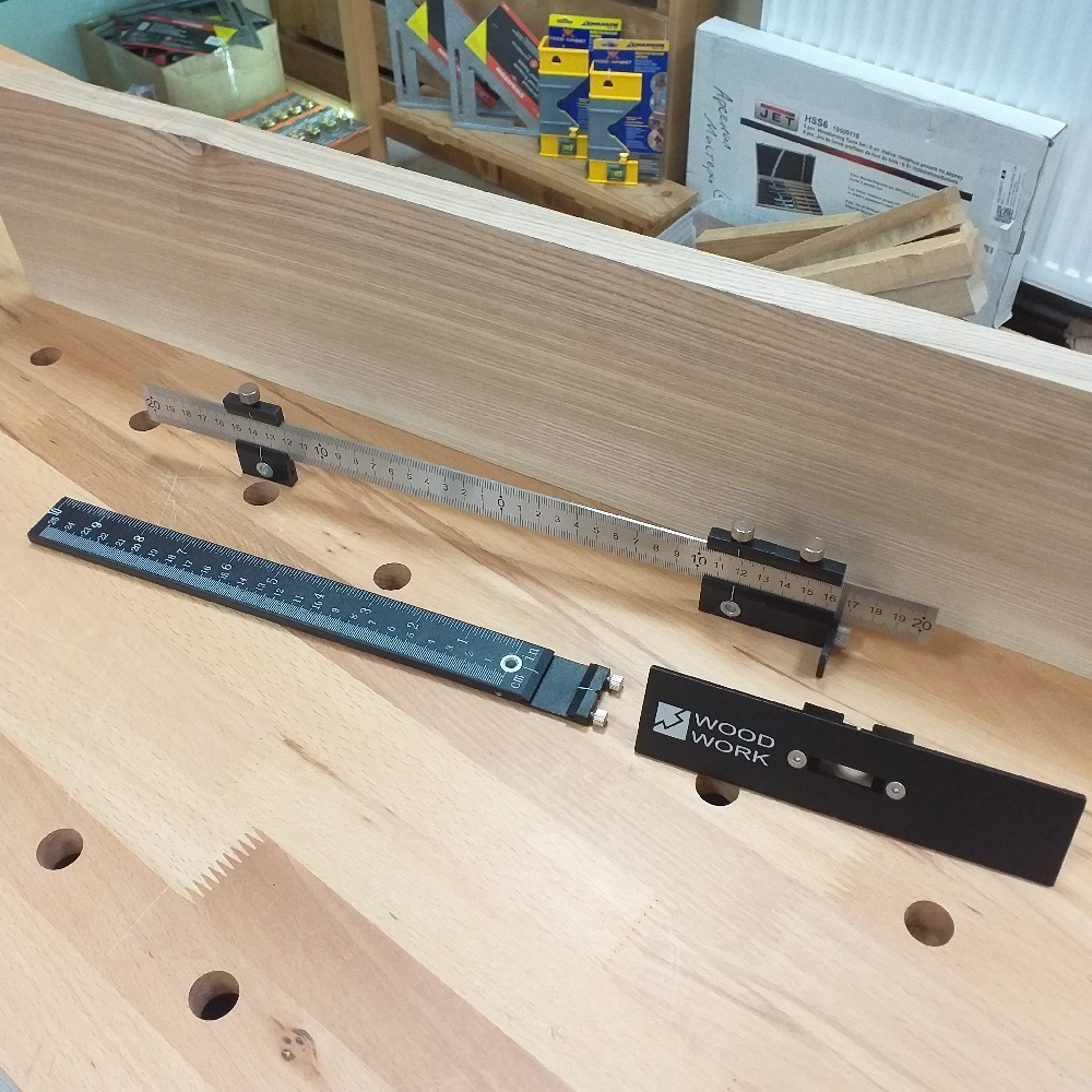 ХИТ! Кондуктор для установки мебельных ручек, шкала: дюйм / мм WOODWORK DGA-002