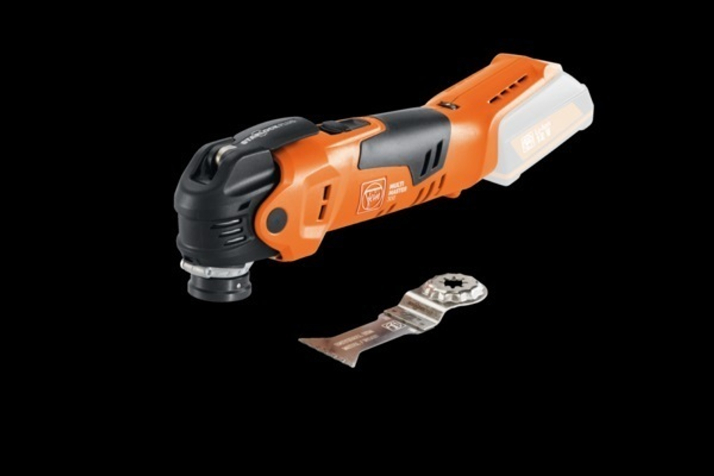 Новинка! Инструмент универсальный аккумуляторный MultiMaster AMM 300 Plus Select 12 В , Универсальное пильное полотно E-Cut 44 мм, в кейсе 7 129 32 62 00 0 Fein 71293262000