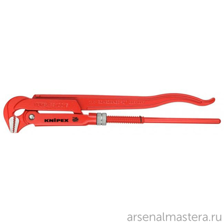 Ключ трубный 1 1/2" шведского типа 430 мм, прямые губки 45°, зев 60 мм KNIPEX KN-8320015