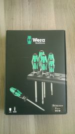 РАСПРОДАЖА ХИТ! Набор 6 предметов ОТВЕРТКИ Kraftform Plus Lasertip 335/350/355/6 на подставке WERA WE-105622