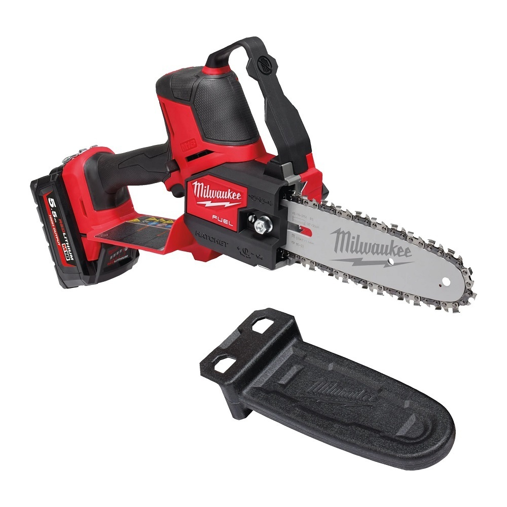 КОМПЛЕКТ! M18 FUEL FHS20-552 Аккумуляторная цепная пила FHS20-552 HATCHET, два Аккумулятора HB5.5 5.5 Ач , Быстрое зарядное устройство M12-18 FC Milwaukee 4933480118