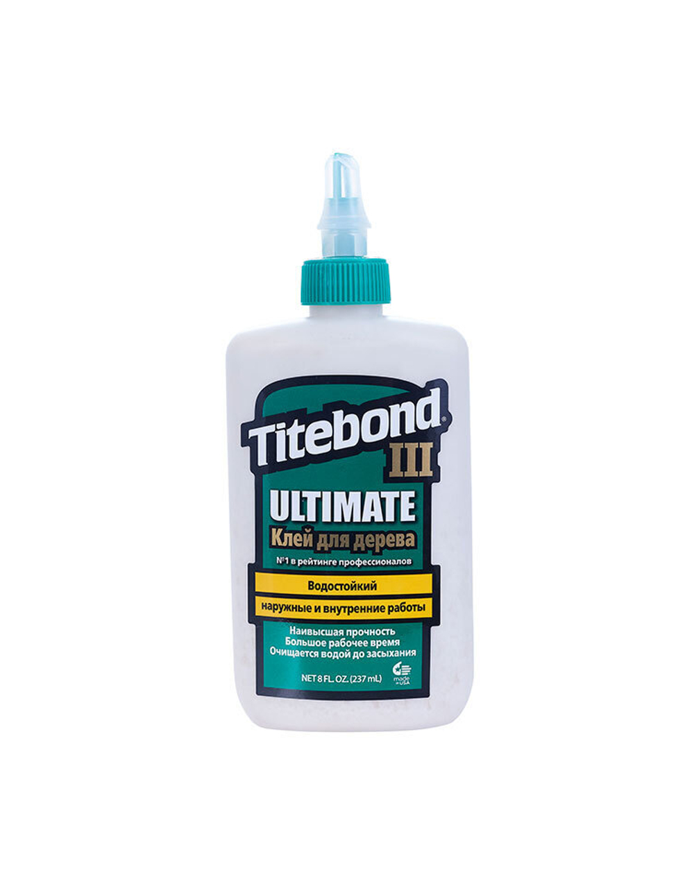 ХИТ! Клей повышенной влагостойкости Titebond III Ultimate Wood Glue 1413 кремовый 237 мл TB1413