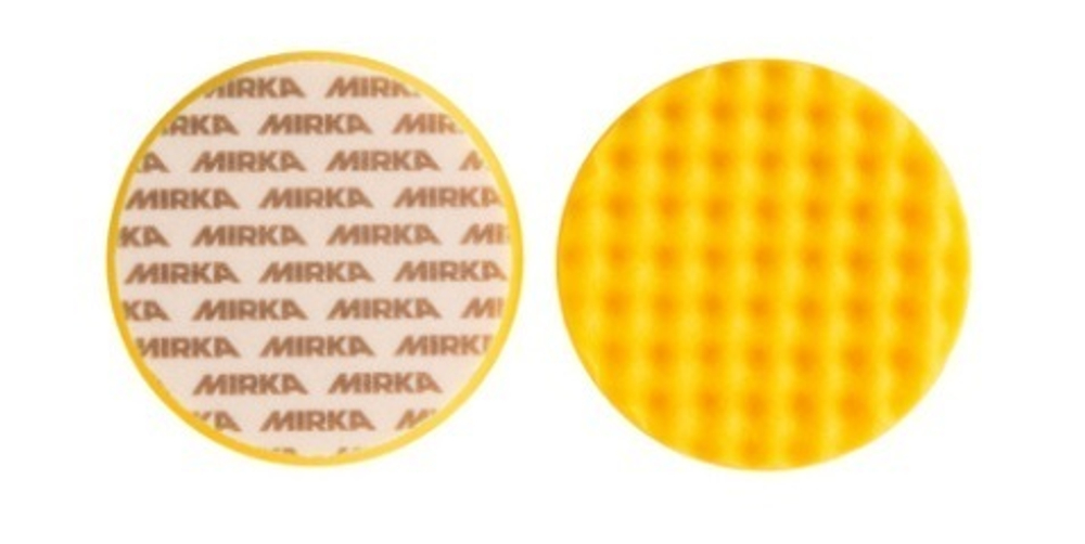 Полировальные диски 2 шт Mirka 150 мм желтые рельефные поролоновые 7993415021
