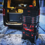 ХИТ! Набор 3 кейсов Milwaukee PACKOUT: Ящик на колесах + Большой ящик + Кейс 4932464244