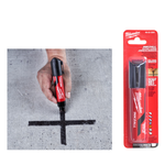 Новинка! Маркер строительный черный 1 шт СУПЕР БОЛЬШОЙ Milwaukee INKZALL Black XL Chisel Tip, для ОСП, бетона, деревянных, металлических, пластиковых и керамических поверхностей 4932471558