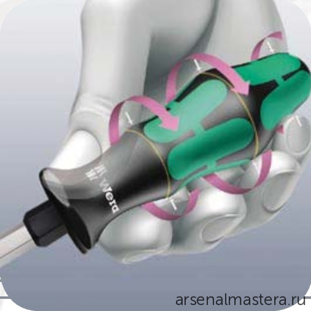 ЛЕТОМ НИЖЕ! Отвертка крестовая PZ2 x 100 355 Wera WE-009315