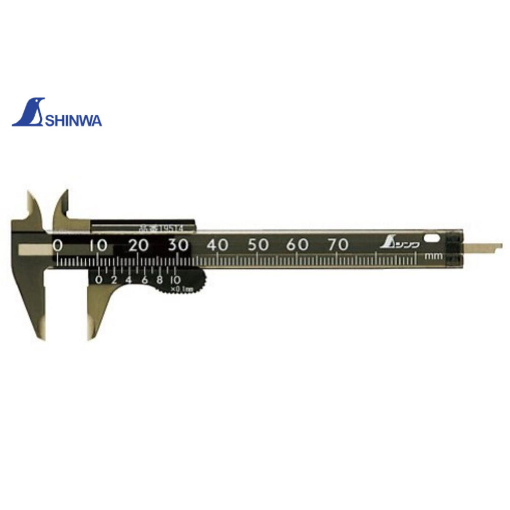 ХИТ! Штангенциркуль пластиковый 70 мм Shinwa 19514 М00015766